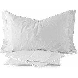 *Completo LETTO matrimoniale COTONE BIANCO