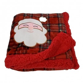 *Plaid MATRIMONIALE coperta in pile e agnellato Babbo...