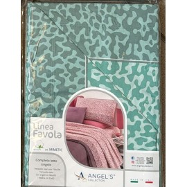 *Completo Lenzuola 100% Cotone Letto SINGOLO ANGEL'S...